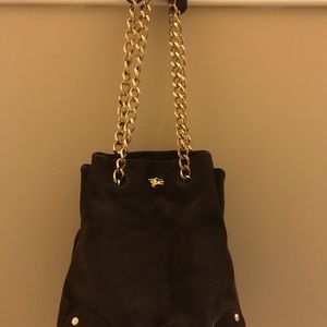 Burberry Prorsum Brown Suede Bucket Bag
